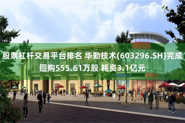 股票杠杆交易平台排名 华勤技术(603296.SH)完成回购555.61万股 耗资3.1亿元