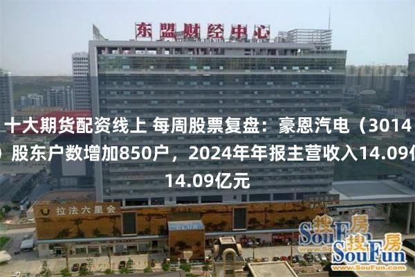 十大期货配资线上 每周股票复盘：豪恩汽电（301488）股东户数增加850户，2024年年报主营收入14.09亿元
