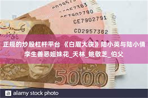 正规的炒股杠杆平台 《白眉大侠》陆小英与陆小倩孪生善恶姐妹花_天林_姚敬芝_伯父
