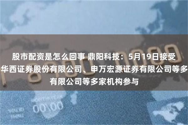 股市配资是怎么回事 鼎阳科技：5月19日接受机构调研，华西证券股份有限公司、申万宏源证券有限公司等多家机构参与