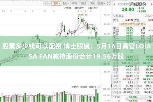 股票多少钱可以配资 博士眼镜：5月16日高管LOUISA FAN减持股份合计19.56万股