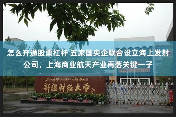 怎么开通股票杠杆 五家国央企联合设立海上发射公司,上海商业航天产业再落关键一子