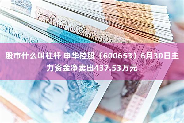 股市什么叫杠杆 申华控股（600653）6月30日主力资金净卖出437.53万元
