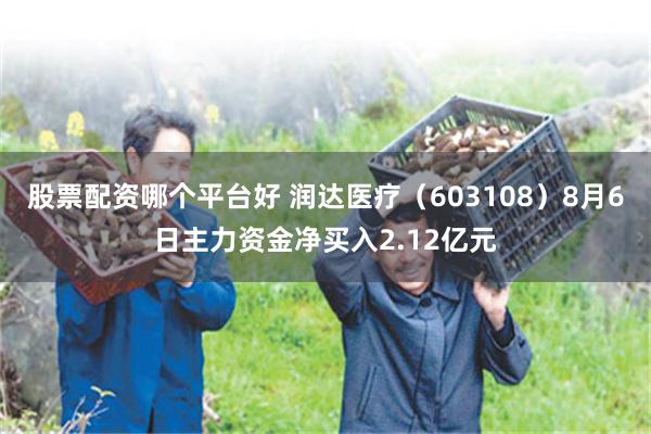 股票配资哪个平台好 润达医疗（603108）8月6日主力资金净买入2.12亿元