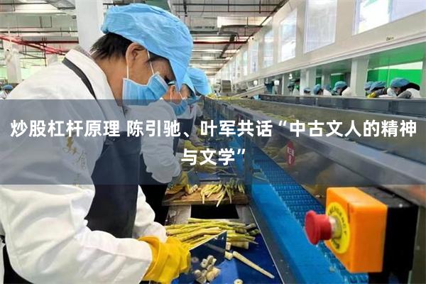 炒股杠杆原理 陈引驰、叶军共话“中古文人的精神与文学”