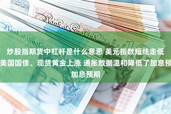 炒股指期货中杠杆是什么意思 美元指数短线走低，美国国债、现货黄金上涨 通胀数据温和降低了加息预期
