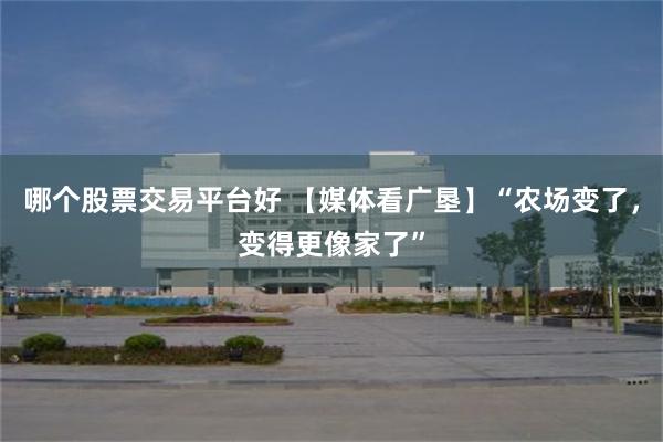 哪个股票交易平台好 【媒体看广垦】“农场变了，变得更像家了”