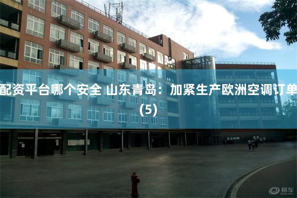 配资平台哪个安全 山东青岛：加紧生产欧洲空调订单(5)