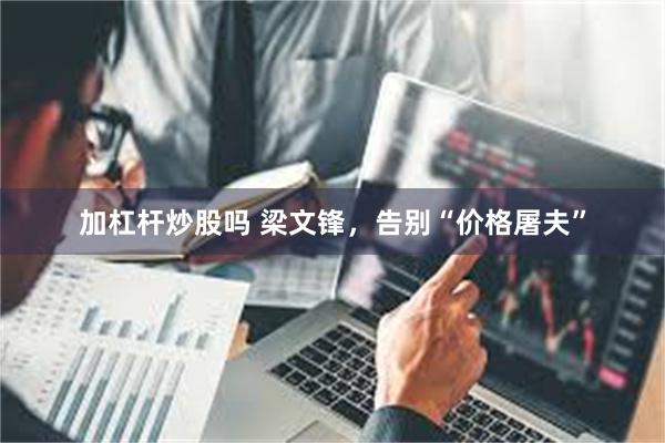 加杠杆炒股吗 梁文锋，告别“价格屠夫”