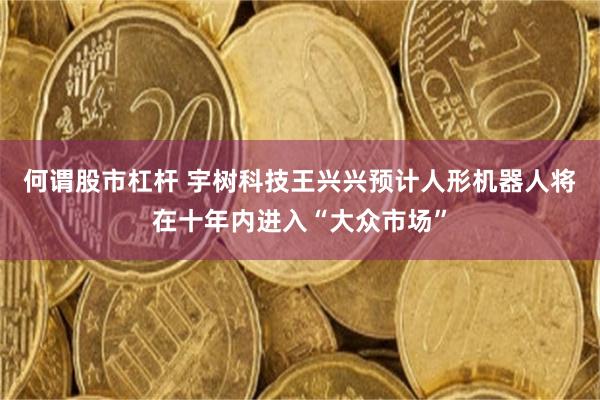 何谓股市杠杆 宇树科技王兴兴预计人形机器人将在十年内进入“大众市场”