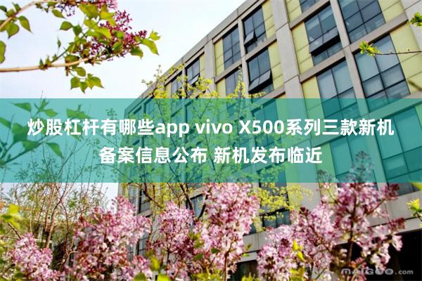炒股杠杆有哪些app vivo X500系列三款新机备案信息公布 新机发布临近