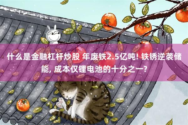 什么是金融杠杆炒股 年废铁2.5亿吨! 铁锈逆袭储能, 成本仅锂电池的十分之一?
