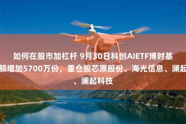 如何在股市加杠杆 9月30日科创AIETF博时基金份额增加5700万份，重仓股芯原股份、海光信息、澜起科技