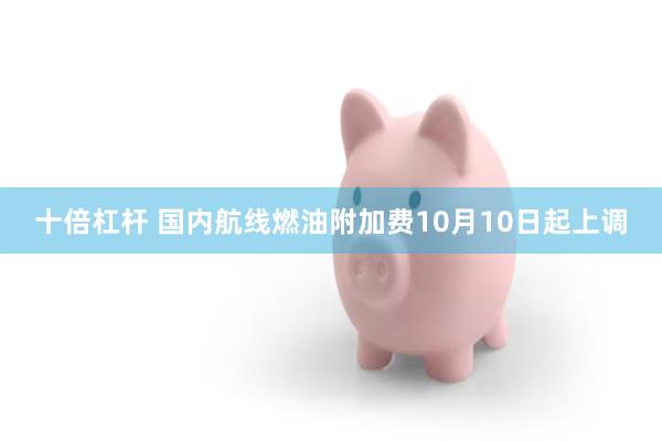十倍杠杆 国内航线燃油附加费10月10日起上调